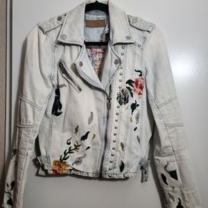 Embroidered jean jacket BLANKNYC